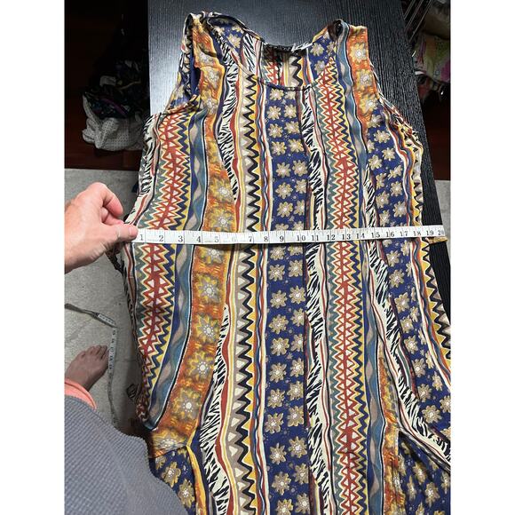 Vintage Y2K Bila Boho Multicolor Sheath Dress - Picture 8 of 8